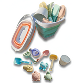 Folding Beach Bucket Set — 11 / 5 / 1pcs Collapsible Sand & Water Toys (Colour Random)